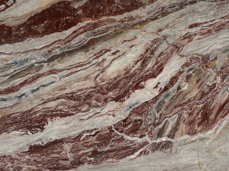 Red Arabescato Orobico Marble Slab