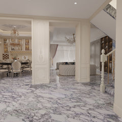Arabescato White Marble Slab