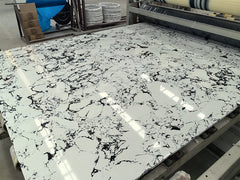 Artificial Panda White Engineered Marble Slab