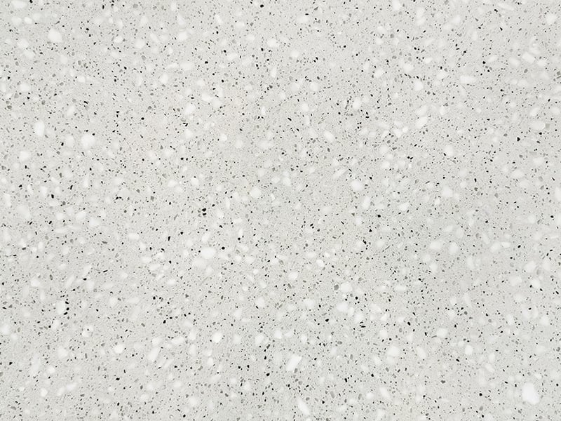 Artificial Stone Pearl White Epoxy Terrazzo Slab