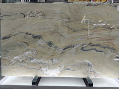 Brazil White Calacatta Macaubas Quartzite Slab