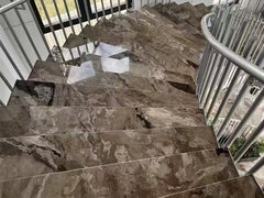 Brown Camouflage Marble Slab
