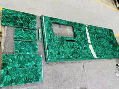 Luxury Green Malachite Semi Precious Stone Slab