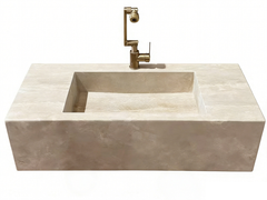 Natural Travertine Bathroom Basin Stone Sink
