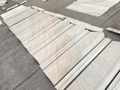 Palissandro White Marble Stair Treads
