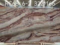 Red Arabescato Orobico Marble Slab