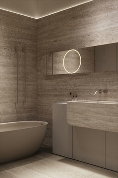 Silver Grey Travertine Slab