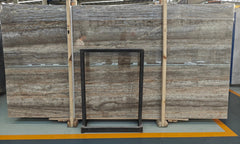 Silver Grey Travertine Slab