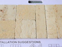 Tumbled Surface Beige Limestone Tile