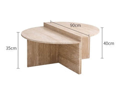 Wabi Sabi Natural Travertine Coffee Table